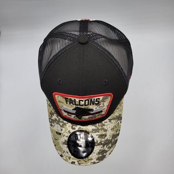 New Era Cap Atlanta Falcons Mens Womens Salute To Service 9FORTY Trucker Hat NFL - Picture 5 of 14
